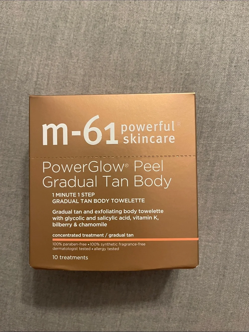 m-61 PowerGlow Peel Gradual Tan Body Towelettes - Bronze